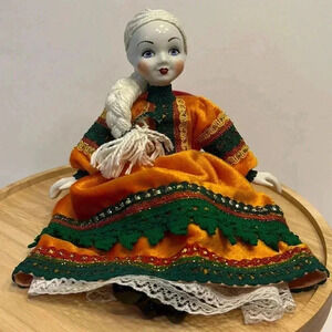Handmade from St-Petersburg Russia Angela‎ porcelain doll excellent condition